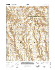 Bartley SW Nebraska Current topographic map, 1:24000 scale, 7.5 X 7.5 Minute, Year 2014