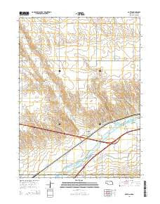 Barton Nebraska Current topographic map, 1:24000 scale, 7.5 X 7.5 Minute, Year 2014