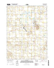 Bassett Nebraska Current topographic map, 1:24000 scale, 7.5 X 7.5 Minute, Year 2014