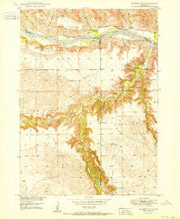 Bassett NW Nebraska Historical topographic map, 1:24000 scale, 7.5 X 7.5 Minute, Year 1950