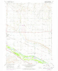 Bayard SW Nebraska Historical topographic map, 1:24000 scale, 7.5 X 7.5 Minute, Year 1965