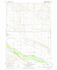 Bayard SW Nebraska Historical topographic map, 1:24000 scale, 7.5 X 7.5 Minute, Year 1965