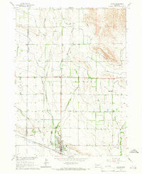 Bayard Nebraska Historical topographic map, 1:24000 scale, 7.5 X 7.5 Minute, Year 1965