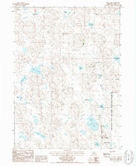 Bean Lake Nebraska Historical topographic map, 1:24000 scale, 7.5 X 7.5 Minute, Year 1986