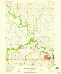 Beatrice West Nebraska Historical topographic map, 1:24000 scale, 7.5 X 7.5 Minute, Year 1957