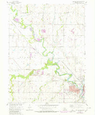 Beatrice West Nebraska Historical topographic map, 1:24000 scale, 7.5 X 7.5 Minute, Year 1957