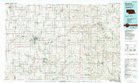 Beatrice Nebraska Historical topographic map, 1:100000 scale, 30 X 60 Minute, Year 1986