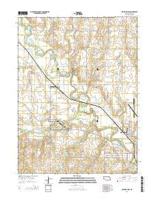Beatrice West Nebraska Current topographic map, 1:24000 scale, 7.5 X 7.5 Minute, Year 2014