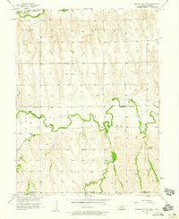 Beaver City SE Nebraska Historical topographic map, 1:24000 scale, 7.5 X 7.5 Minute, Year 1957