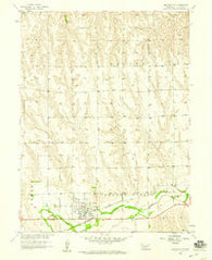 Beaver City Nebraska Historical topographic map, 1:24000 scale, 7.5 X 7.5 Minute, Year 1958