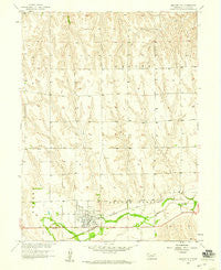 Beaver City Nebraska Historical topographic map, 1:24000 scale, 7.5 X 7.5 Minute, Year 1958