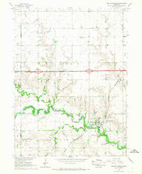 Beaver Crossing Nebraska Historical topographic map, 1:24000 scale, 7.5 X 7.5 Minute, Year 1966