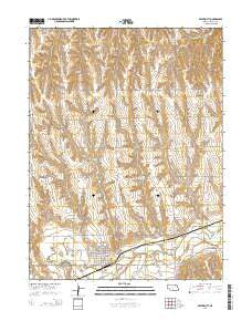 Beaver City Nebraska Current topographic map, 1:24000 scale, 7.5 X 7.5 Minute, Year 2014