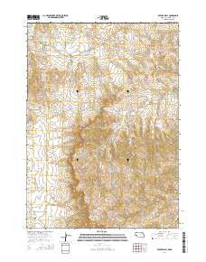 Beaver Wall Nebraska Current topographic map, 1:24000 scale, 7.5 X 7.5 Minute, Year 2014