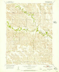 Belgrade NW Nebraska Historical topographic map, 1:24000 scale, 7.5 X 7.5 Minute, Year 1954