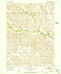 Belgrade NW Nebraska Historical topographic map, 1:24000 scale, 7.5 X 7.5 Minute, Year 1954