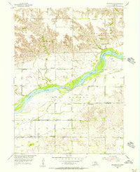 Belgrade SE Nebraska Historical topographic map, 1:24000 scale, 7.5 X 7.5 Minute, Year 1955