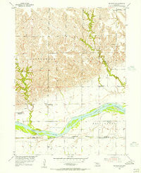 Belgrade SW Nebraska Historical topographic map, 1:24000 scale, 7.5 X 7.5 Minute, Year 1955