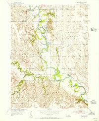 Belgrade Nebraska Historical topographic map, 1:24000 scale, 7.5 X 7.5 Minute, Year 1954