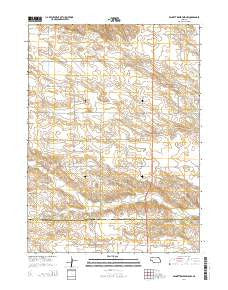 Bennett Reservoir NW Nebraska Current topographic map, 1:24000 scale, 7.5 X 7.5 Minute, Year 2014