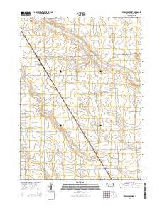 Berea Creek West Nebraska Current topographic map, 1:24000 scale, 7.5 X 7.5 Minute, Year 2014