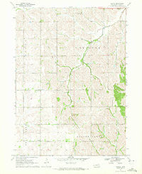 Bertha Nebraska Historical topographic map, 1:24000 scale, 7.5 X 7.5 Minute, Year 1970