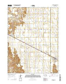 Bertrand Nebraska Current topographic map, 1:24000 scale, 7.5 X 7.5 Minute, Year 2014