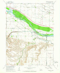 Bertrand NW Nebraska Historical topographic map, 1:24000 scale, 7.5 X 7.5 Minute, Year 1962