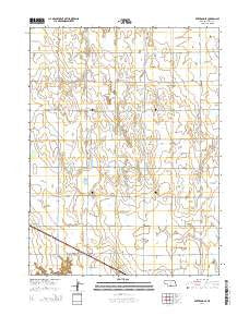 Bertrand SE Nebraska Current topographic map, 1:24000 scale, 7.5 X 7.5 Minute, Year 2014
