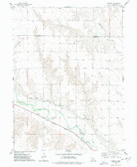 Beverly Nebraska Historical topographic map, 1:24000 scale, 7.5 X 7.5 Minute, Year 1973