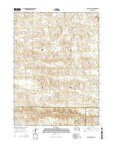 Big Bald Hill NE Nebraska Current topographic map, 1:24000 scale, 7.5 X 7.5 Minute, Year 2014