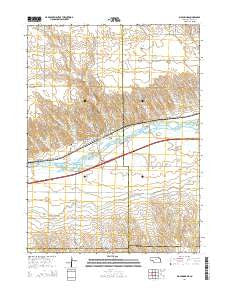 Big Springs Nebraska Current topographic map, 1:24000 scale, 7.5 X 7.5 Minute, Year 2014