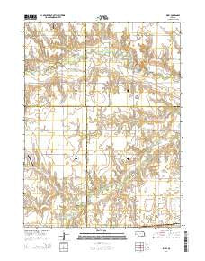 Bixby Nebraska Current topographic map, 1:24000 scale, 7.5 X 7.5 Minute, Year 2014
