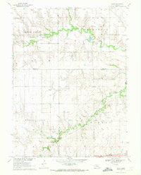 Bixby Nebraska Historical topographic map, 1:24000 scale, 7.5 X 7.5 Minute, Year 1969