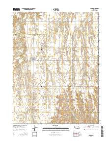 Bladen Nebraska Current topographic map, 1:24000 scale, 7.5 X 7.5 Minute, Year 2014