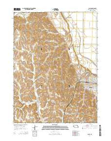 Blair Nebraska Current topographic map, 1:24000 scale, 7.5 X 7.5 Minute, Year 2014