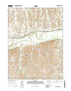 Bloomington Nebraska Current topographic map, 1:24000 scale, 7.5 X 7.5 Minute, Year 2014