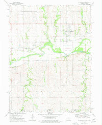 Bloomington Nebraska Historical topographic map, 1:24000 scale, 7.5 X 7.5 Minute, Year 1973