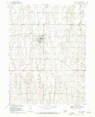Blue Hill Nebraska Historical topographic map, 1:24000 scale, 7.5 X 7.5 Minute, Year 1969