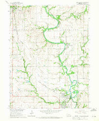 Blue Springs Nebraska Historical topographic map, 1:24000 scale, 7.5 X 7.5 Minute, Year 1964