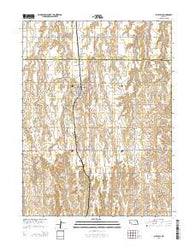 Blue Hill Nebraska Current topographic map, 1:24000 scale, 7.5 X 7.5 Minute, Year 2014