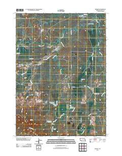 Bodarc Nebraska Historical topographic map, 1:24000 scale, 7.5 X 7.5 Minute, Year 2011