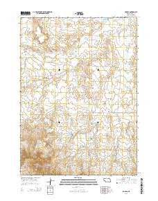 Bodarc Nebraska Current topographic map, 1:24000 scale, 7.5 X 7.5 Minute, Year 2014