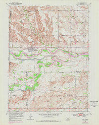 Boelus Nebraska Historical topographic map, 1:24000 scale, 7.5 X 7.5 Minute, Year 1953