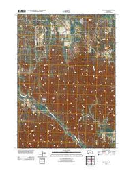 Bordeaux Nebraska Historical topographic map, 1:24000 scale, 7.5 X 7.5 Minute, Year 2011