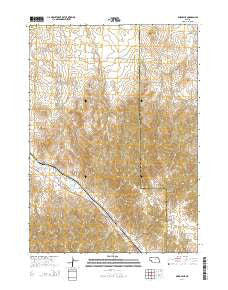 Bordeaux Nebraska Current topographic map, 1:24000 scale, 7.5 X 7.5 Minute, Year 2014