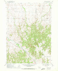 Bordeaux Nebraska Historical topographic map, 1:24000 scale, 7.5 X 7.5 Minute, Year 1969