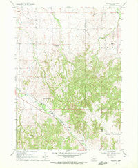 Bordeaux Nebraska Historical topographic map, 1:24000 scale, 7.5 X 7.5 Minute, Year 1969