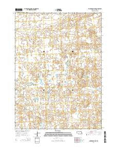 Bornemann Lake Nebraska Current topographic map, 1:24000 scale, 7.5 X 7.5 Minute, Year 2014