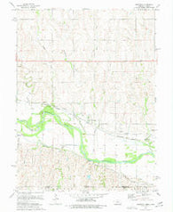 Bostwick Nebraska Historical topographic map, 1:24000 scale, 7.5 X 7.5 Minute, Year 1974